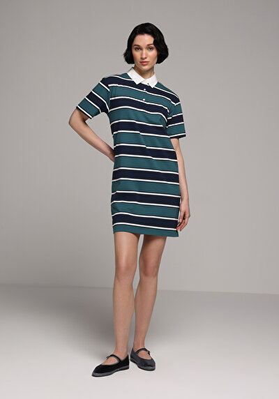 Image de Robe Multicolou Regular Fit Manches Courtes Normale Supreme Femme