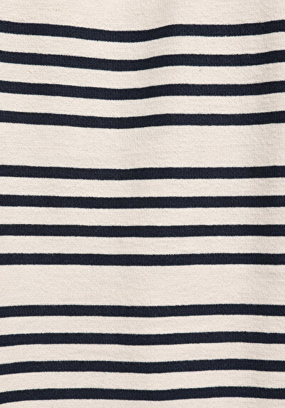 Afficher les détails de T-shirt À Manches Courtes Marine Regular Fit Rayé Homme