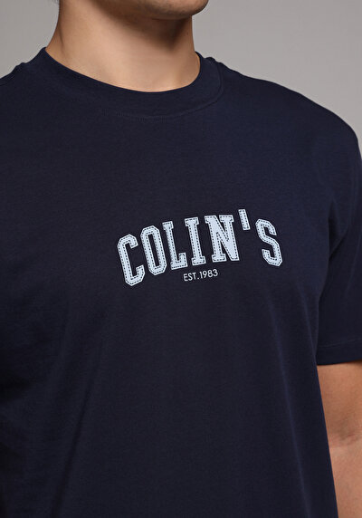 Image de T-shirt À Manches Courtes Marine Regular Fit Droit Homme