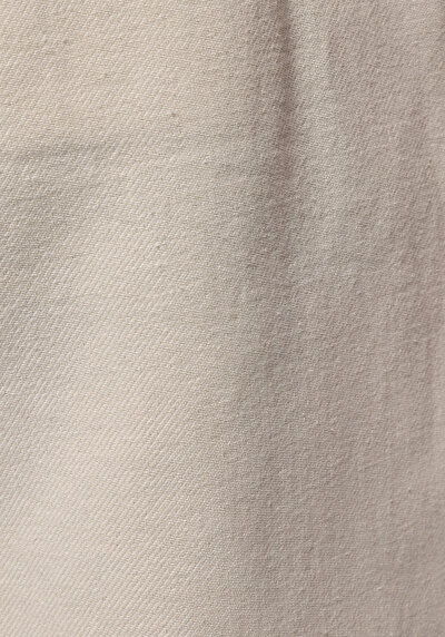 Afficher les détails de Pantalon Beige Straight Leg Medium Rise En Sergé Regular Fit Homme