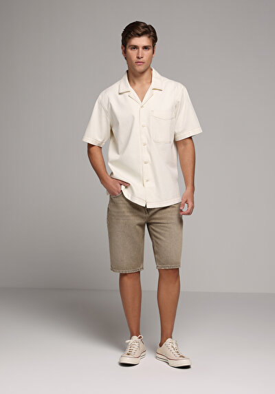 Image de Chemise À Manches Courtes Droit Oversize Fit Homme