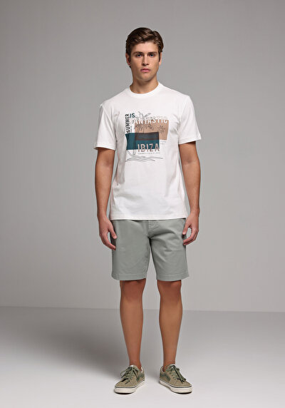 Afficher les détails de Short Vert Regular Fit Homme