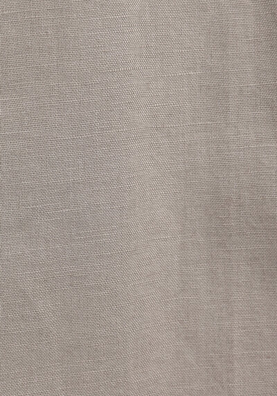 Afficher les détails de Chemise À Manches Longues Marron Regular Fit Droit Lin Homme