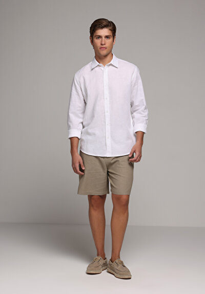 Afficher les détails de Short Beige Regular Fit Homme