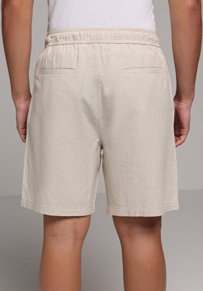 Image de Short Ecru Regular Fit Homme