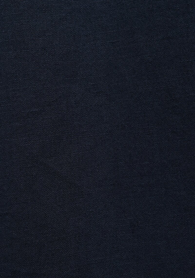 Afficher les détails de Chemise À Manches Longues Marine Regular Fit Droit Lin Homme
