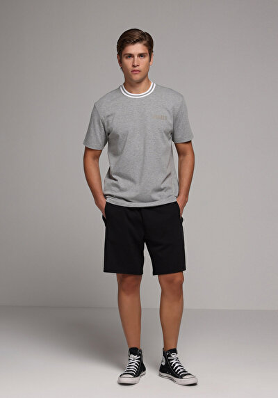 Image de Short Noir Regular Fit Homme