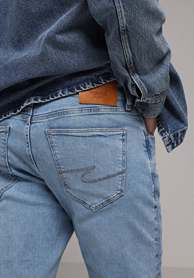 Afficher les détails de 041 Danny Pantalon    En Jean Slim Fit Homme
