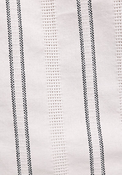 Afficher les détails de Chemise À Manches Courtes Blanc Rayé Regular Fit Homme