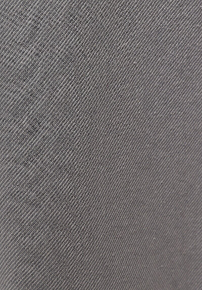 Afficher les détails de Pantalon Gris Straight Leg Medium Rise En Sergé Regular Fit Homme