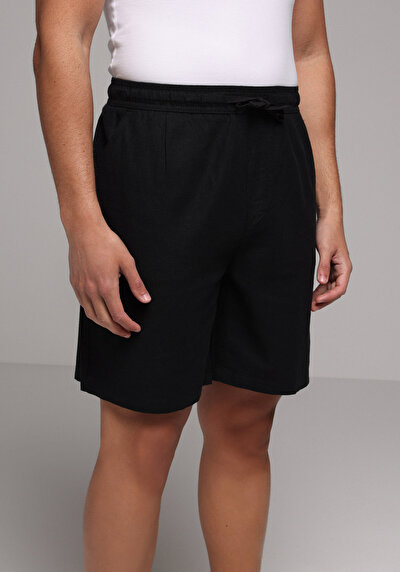 Afficher les détails de Short Noir Regular Fit Homme