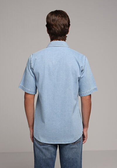 Image de Chemise À Manches Courtes Droit Regular Fit Homme