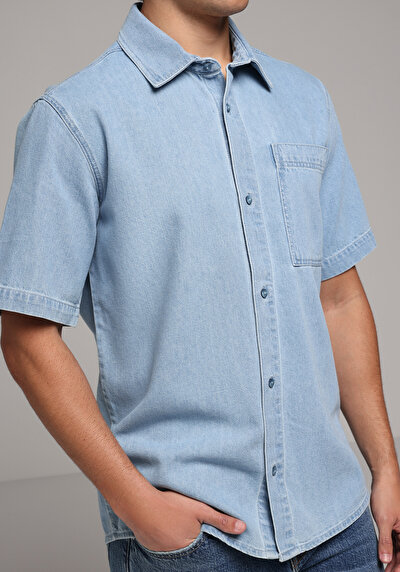 Image de Chemise À Manches Courtes Droit Regular Fit Homme