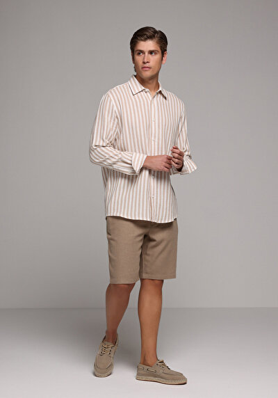 Image de Short Marron Regular Fit Homme
