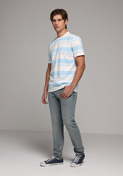 Image de 044 Karl Pantalon    En Jean Straight Fit Homme