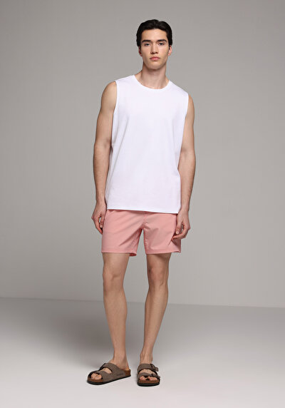 Image de Short De Bain Corail Slim Fit Doublé Homme