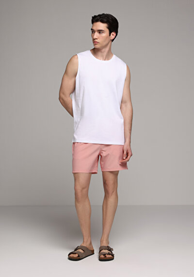 Image de Short De Bain Corail Slim Fit Doublé Homme