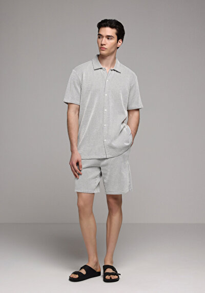Image de Short Gris Regular Fit Homme