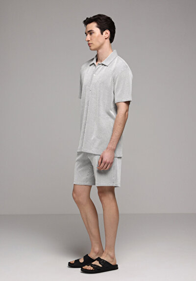 Image de Short Gris Regular Fit Homme