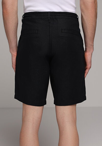 Afficher les détails de Short Noir Regular Fit Homme