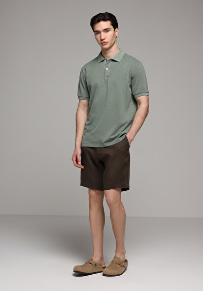 Image de Short Marron Regular Fit Homme