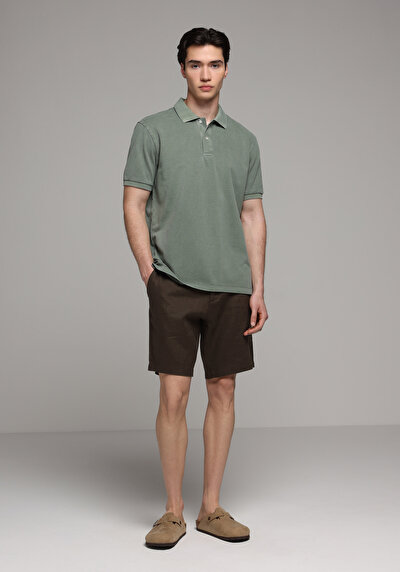 Image de Short Marron Regular Fit Homme