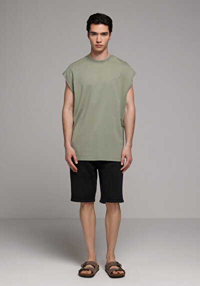 Image de Athlète Vert Oversize Fit Homme