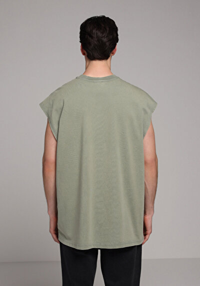 Afficher les détails de Athlète Vert Oversize Fit Homme