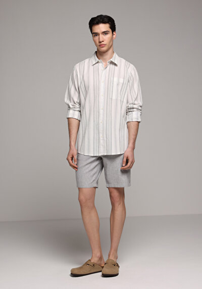 Image de Short Gris Regular Fit Homme