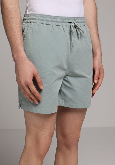 Image de Short De Bain Gris Slim Fit Doublé Homme