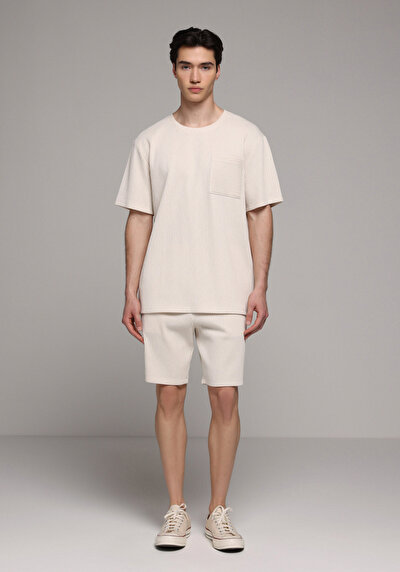 Image de Short Beige Regular Fit Homme