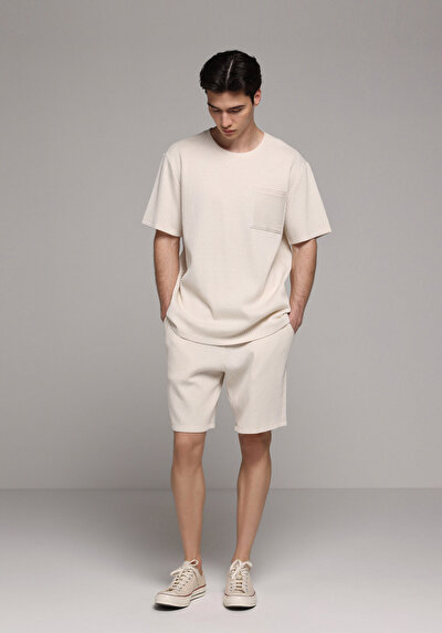 Image de Short Beige Regular Fit Homme