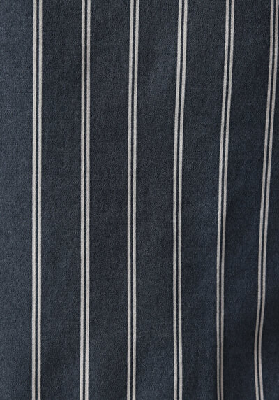 Afficher les détails de Short De Bain Bleu Regular Fit Doublé Homme