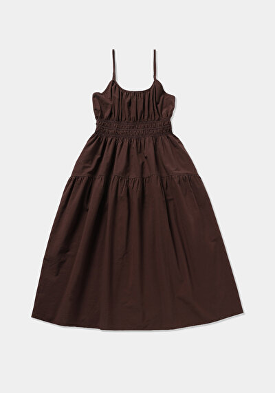 Image de Robe Marron Regular Fit  Mdi Uni Femme