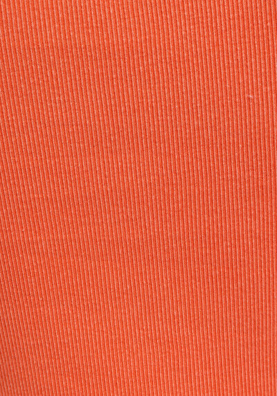 Afficher les détails de Robe Orange Slim Fit Sans Manches Mdi Côtelé Femme