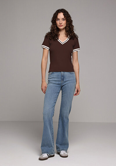 Image de 791 Monica Pantalon    En Jean Regular Fit Femme