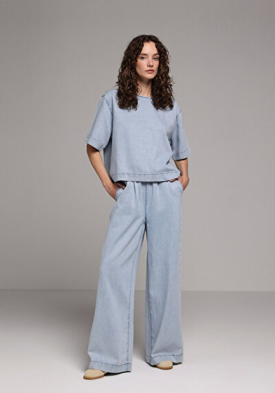 Image de 982 Mely Pantalon En Jean Loose Fit Femme