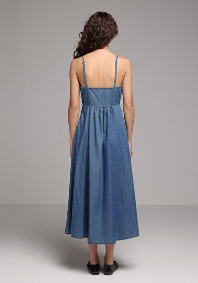 Image de Robe Regular Fit Maxi Jean Femme