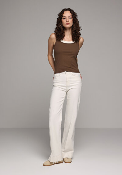 Image de 793 Marissa Pantalon    En Jean Regular Fit Femme