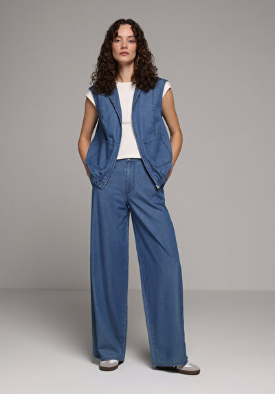 Image de 978 Edna Pantalon    En Jean Loose Fit Femme