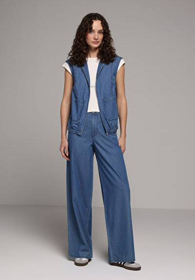 Image de 978 Edna Pantalon    En Jean Loose Fit Femme