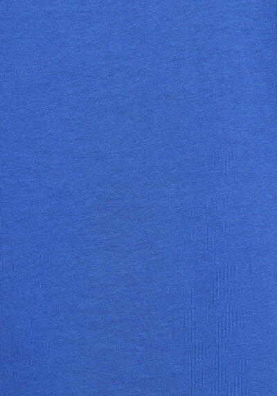 Afficher les détails de T-shirt À Manches Courtes Bleu Regular Fit Droit Femme
