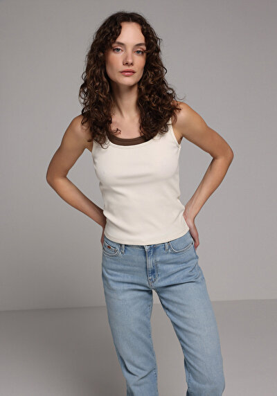 Image de Athlète Ecru Slim Fit Femme
