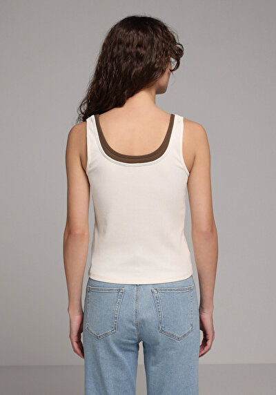 Image de Athlète Ecru Slim Fit Femme