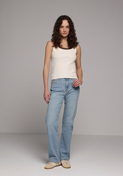 Image de Athlète Ecru Slim Fit Femme