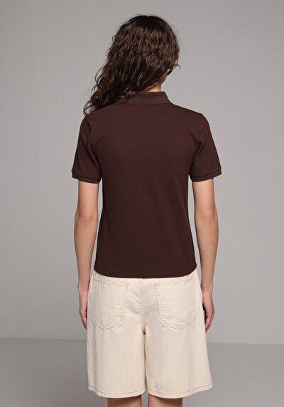 Image de Marron Slim Fit  Droit Pique Femme