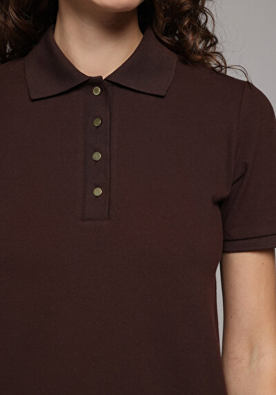Image de Marron Slim Fit  Droit Pique Femme