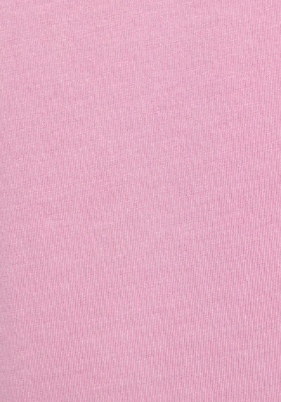 Image de T-shirt À Manches Courtes Rose Oversize Fit Droit Femme