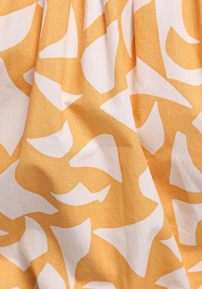 Afficher les détails de Chemise À Manches Courtes Jaune  Fashion Fit Femme
