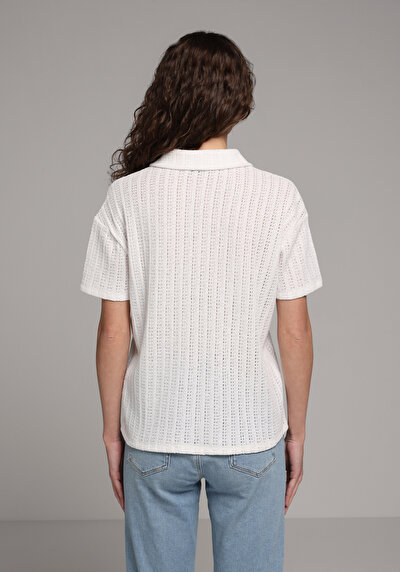 Image de Ecru Regular Fit Jakarli Jacquard Femme